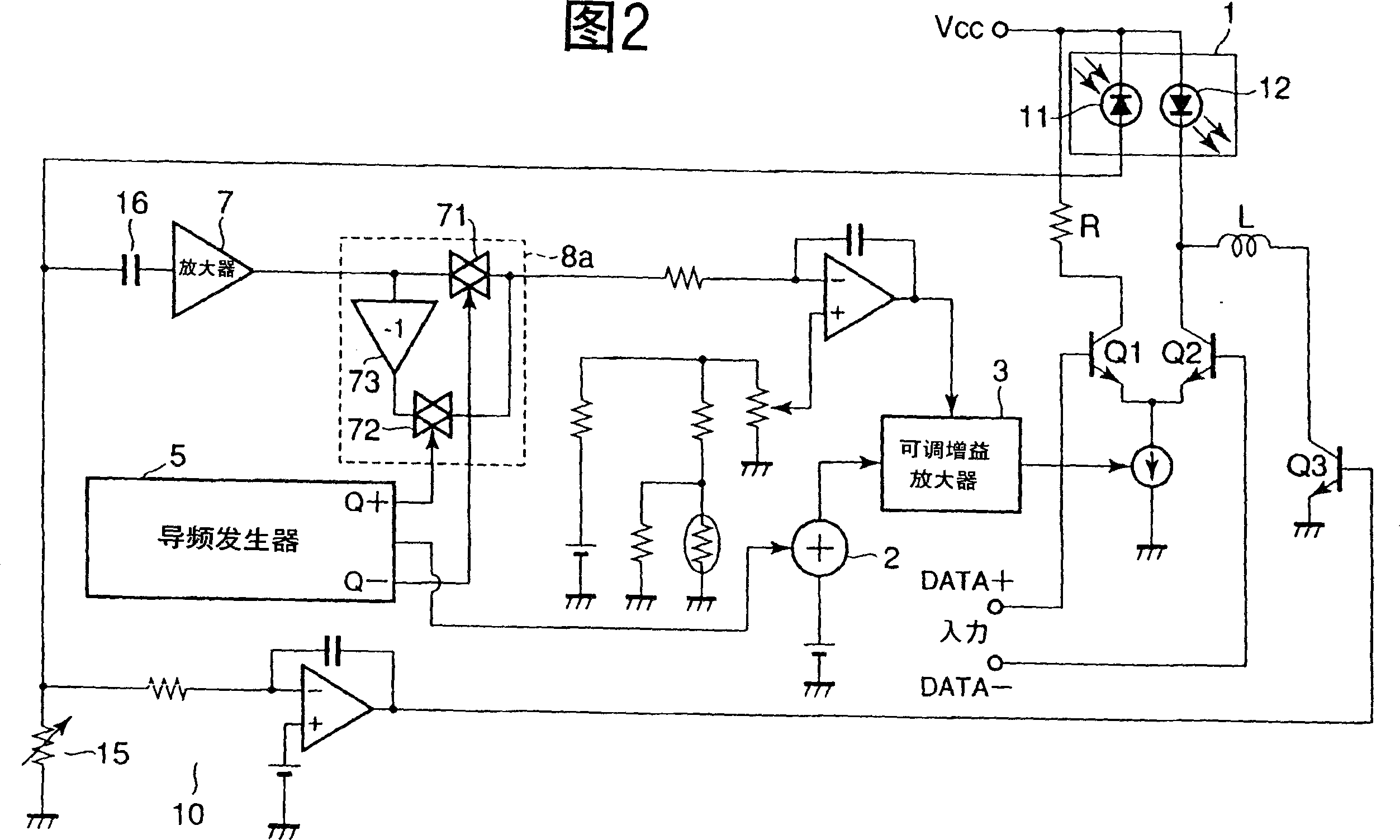 Semiconductor laser light output stabilizing circuit and light transmitting module