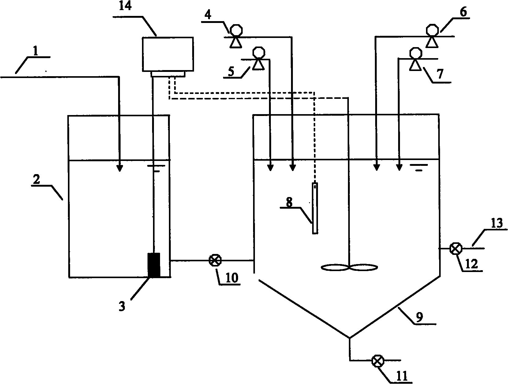 Scale advanced treatment method for livestock and poultry farming waste water