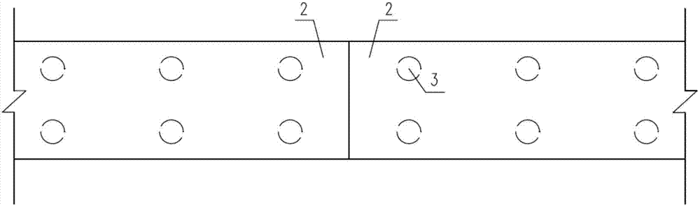 Independent pier-column rail-bearing beam structure in double-line filling section of medium and low-speed maglev traffic engineering