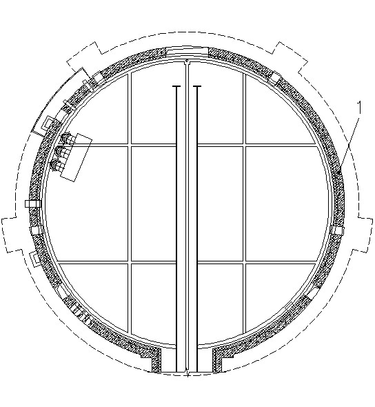 Large-scale experiment device capable of simulating natural environment climate condition