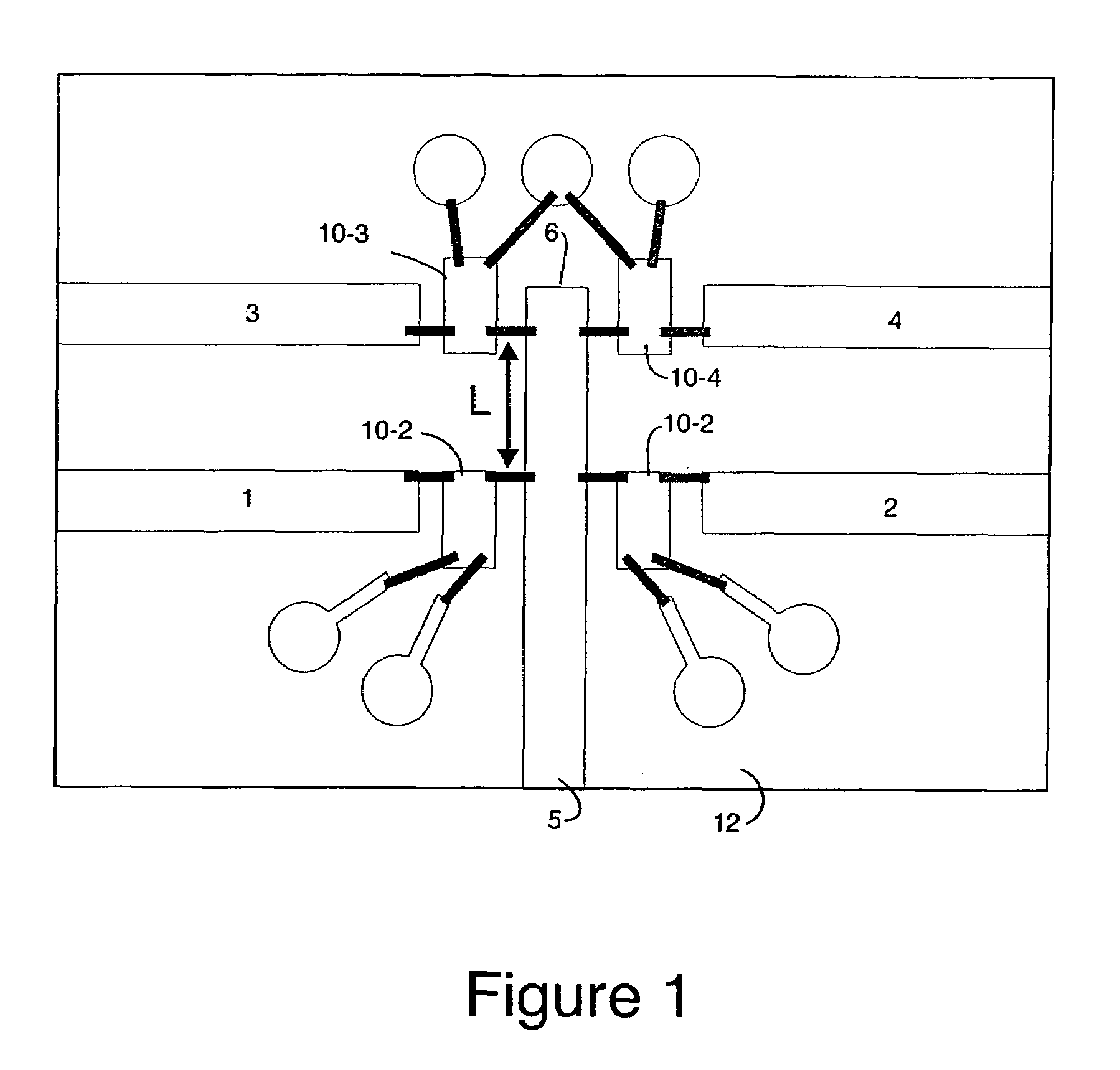 Single-pole multi-throw switch having low parasitic reactance, and an antenna incorporating the same