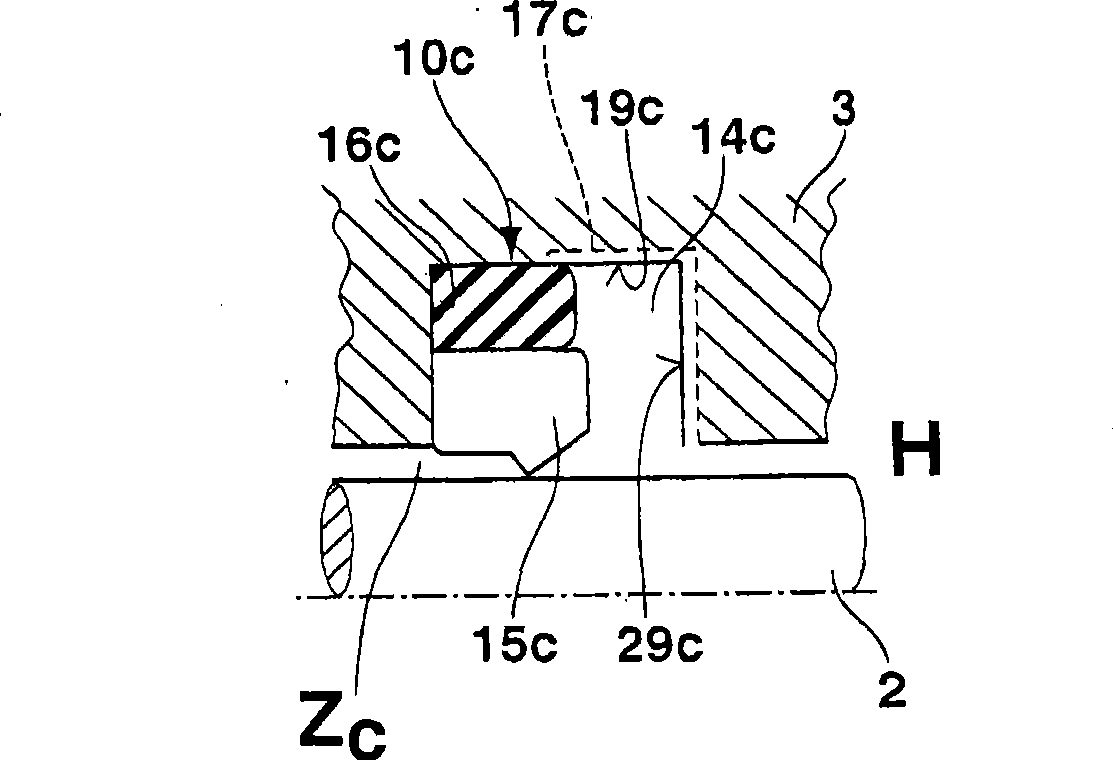 Sealing system with pressure relief elements and use of a sealing system for producing a pressure cascade in an intermediate space