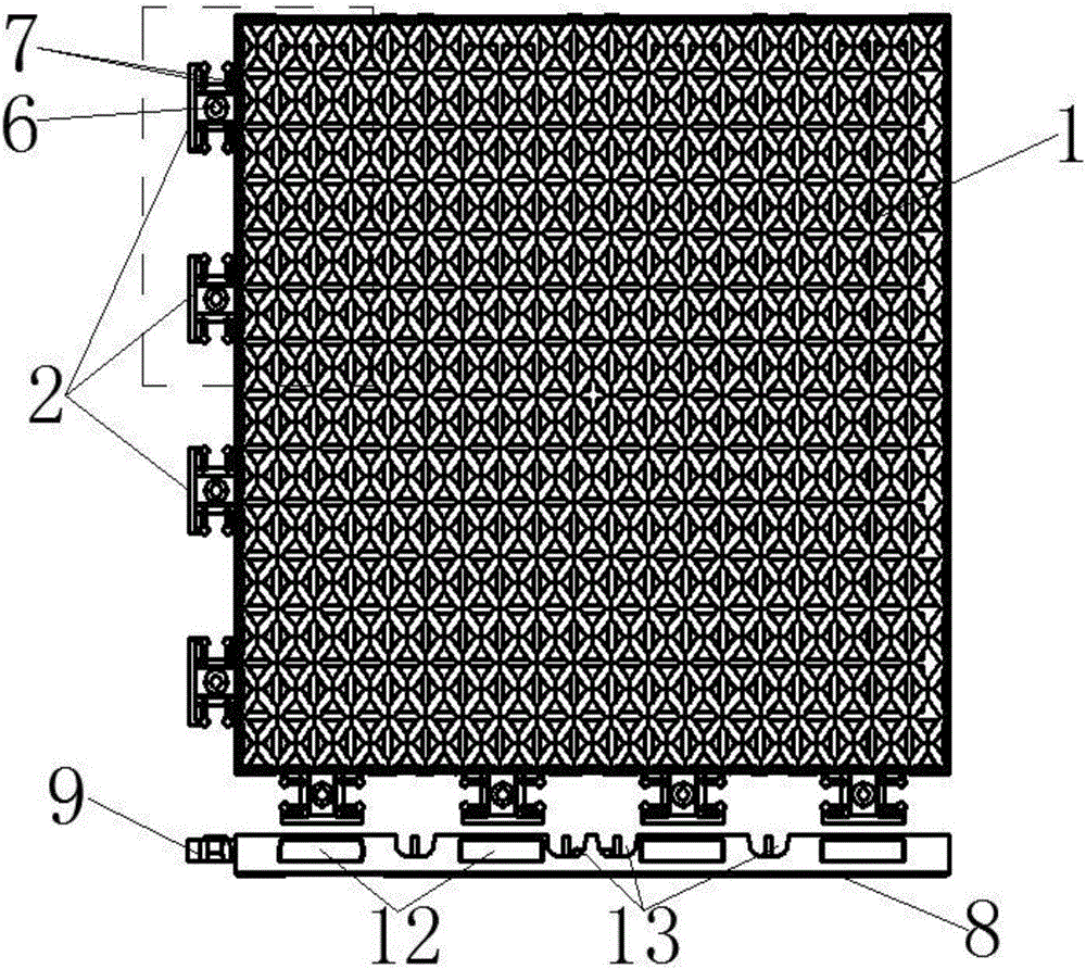 Assembling floor and mounting method thereof