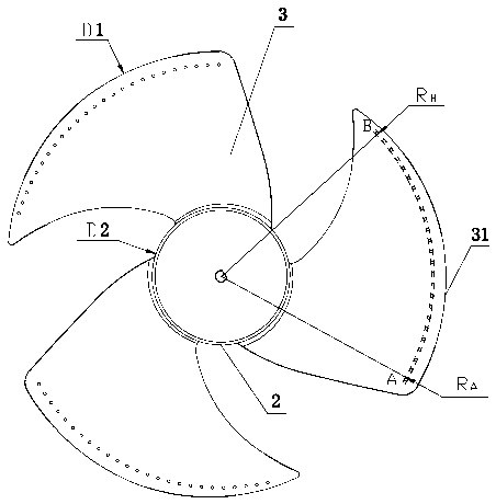 Axial flow rotor blade