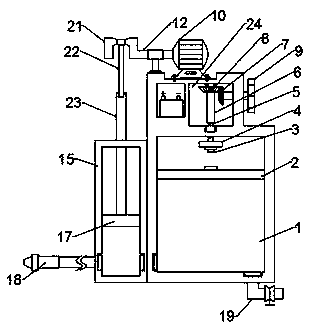 Petroleum extraction device for molecular distillation