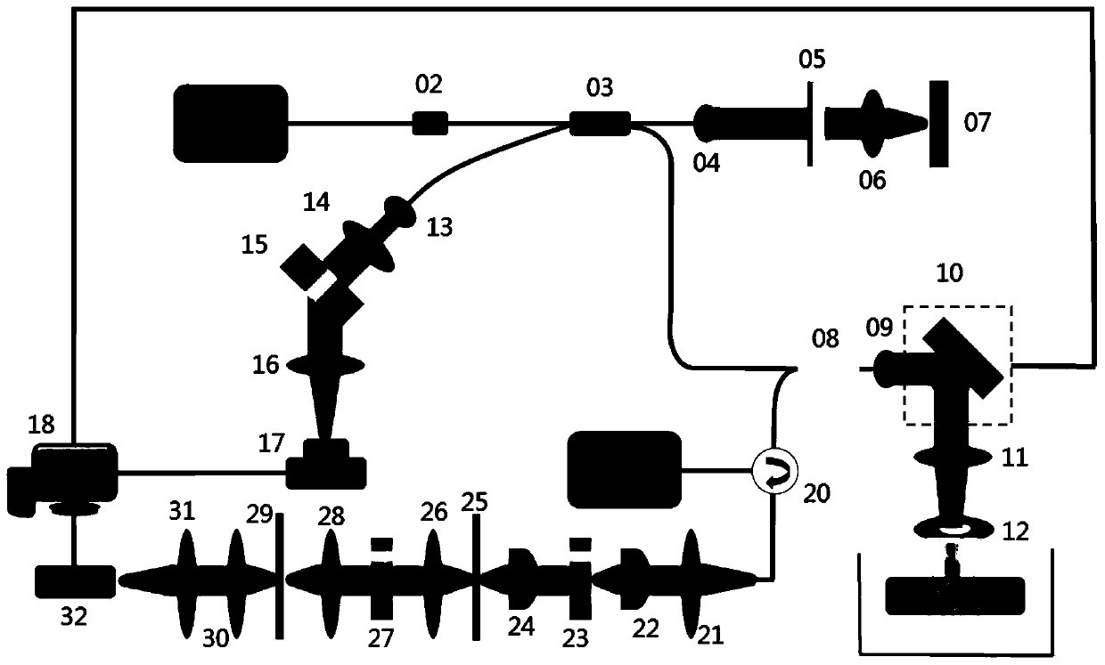 Brillouin scattering and optical coherent elastic imaging in-situ detection method