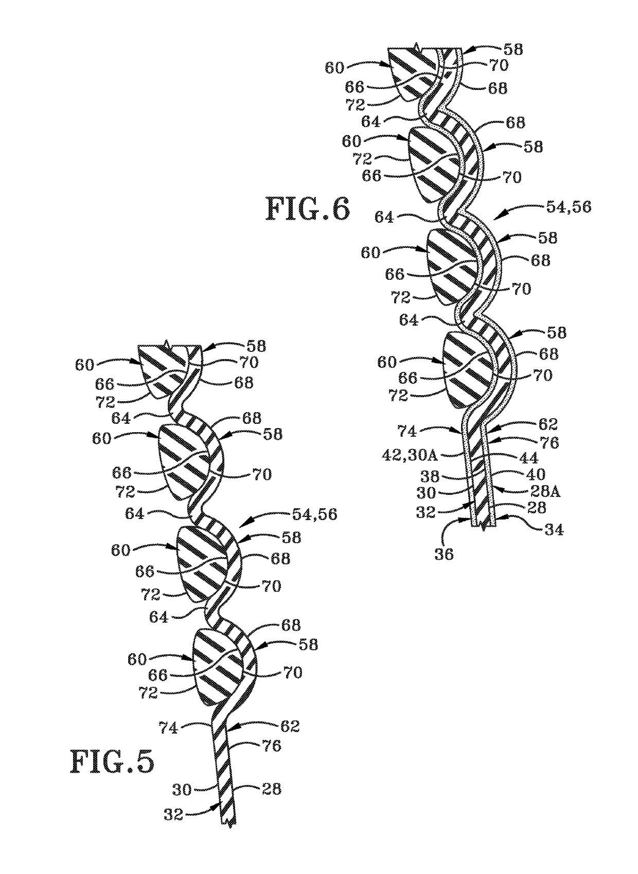 Glove with fingertip regions having a bullet-tip configuration