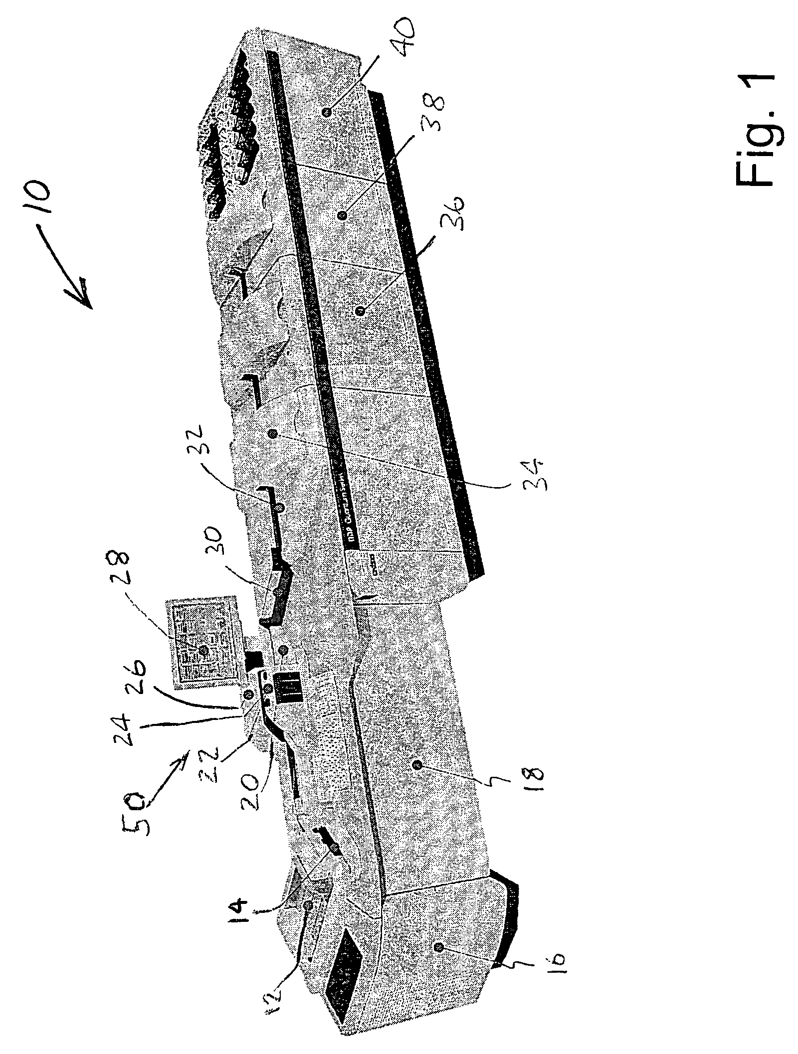 Retractable document handling mechanism for a document processing system