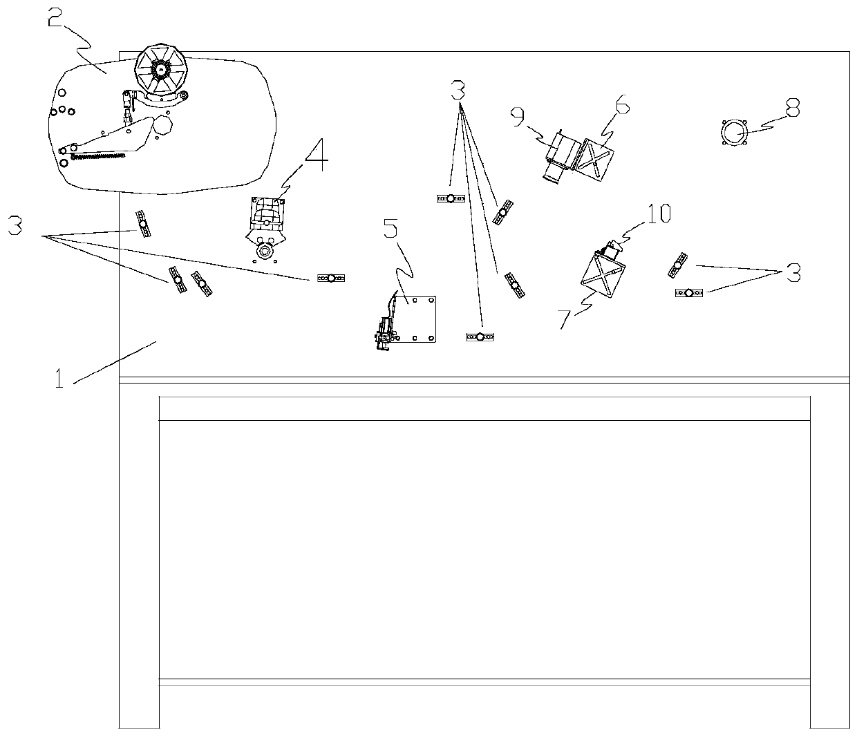 Off-line debugging test system for tipping paper deviation rectifying device