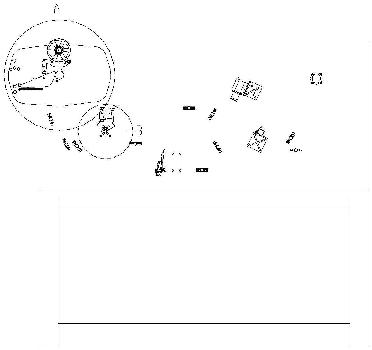 Off-line debugging test system for tipping paper deviation rectifying device