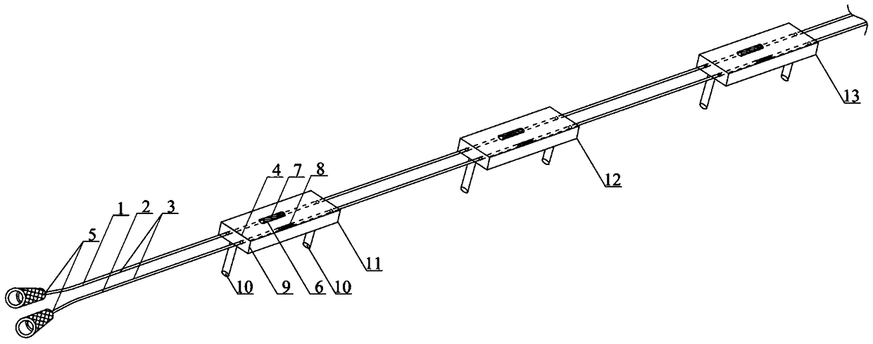 Fiber grating sensor insert for molded product detection and manufacturing method thereof