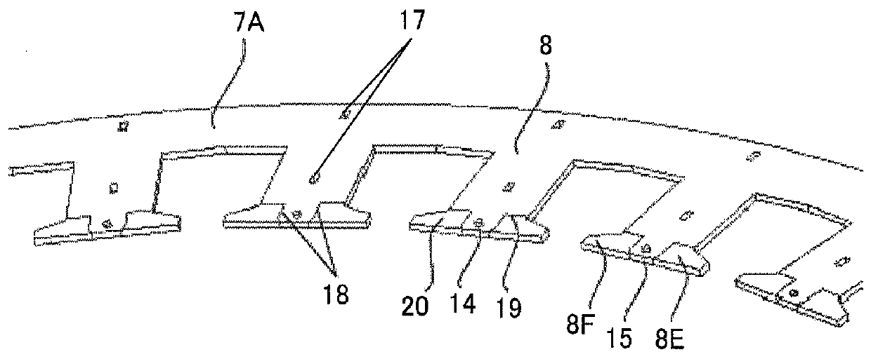 Armature core for rotary electric machine