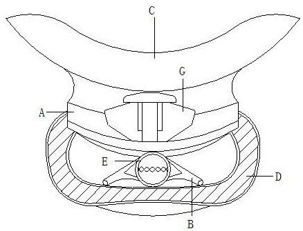 Airway unobstructed device for respiratory support in intensive care medicine