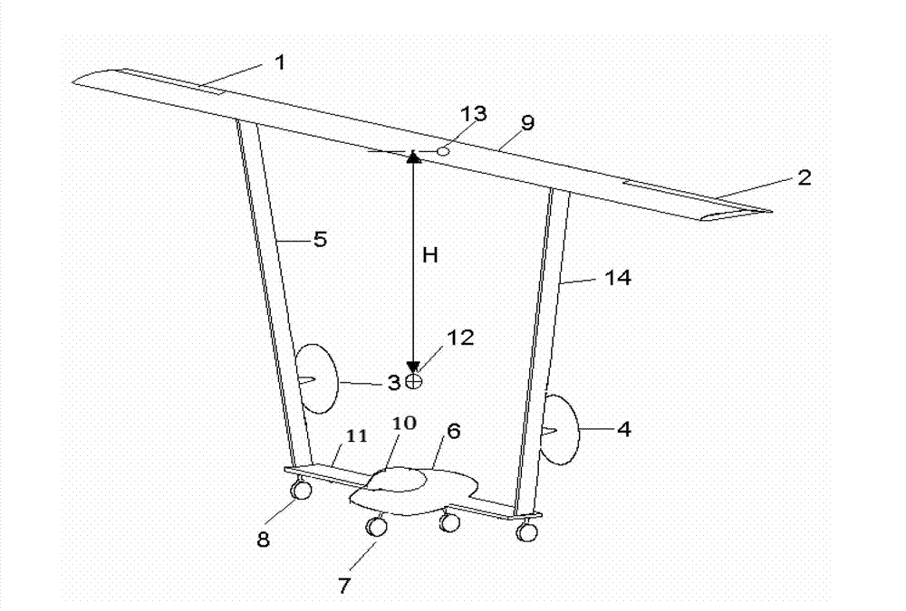 Novel solar airplane