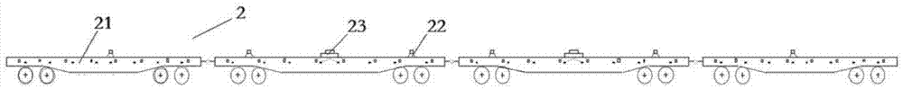 Replacement system and replacement method for long and huge components of high-speed turnout