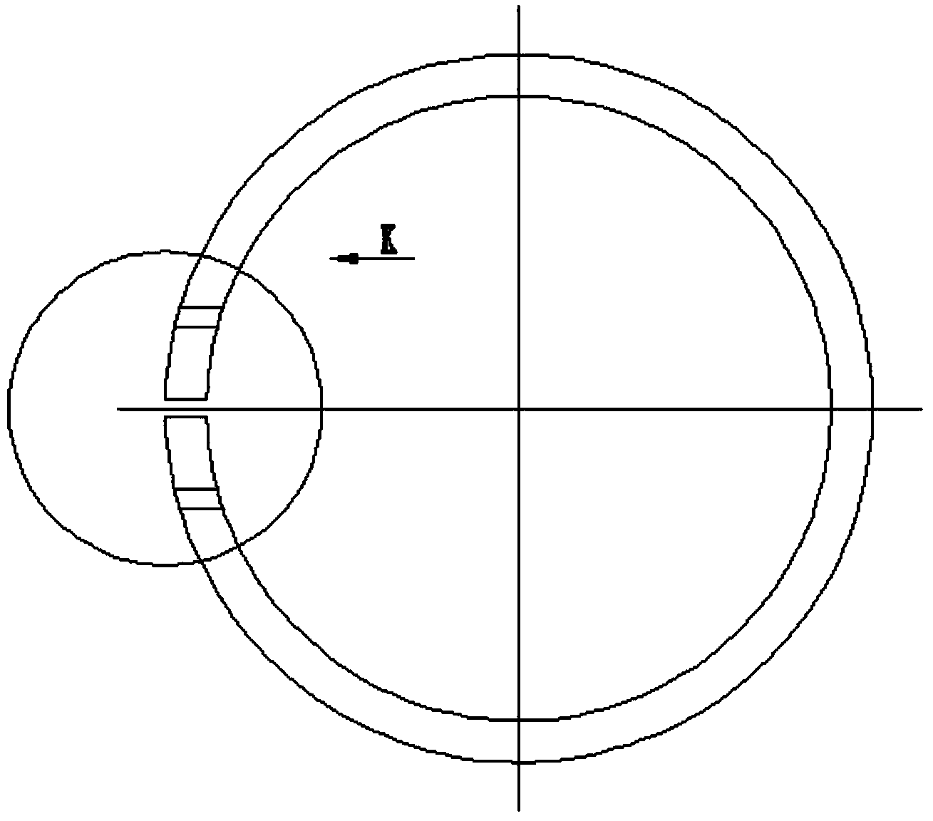 Auxiliary device for precision argon arc welding of an elastic clamping ring and welding method thereof