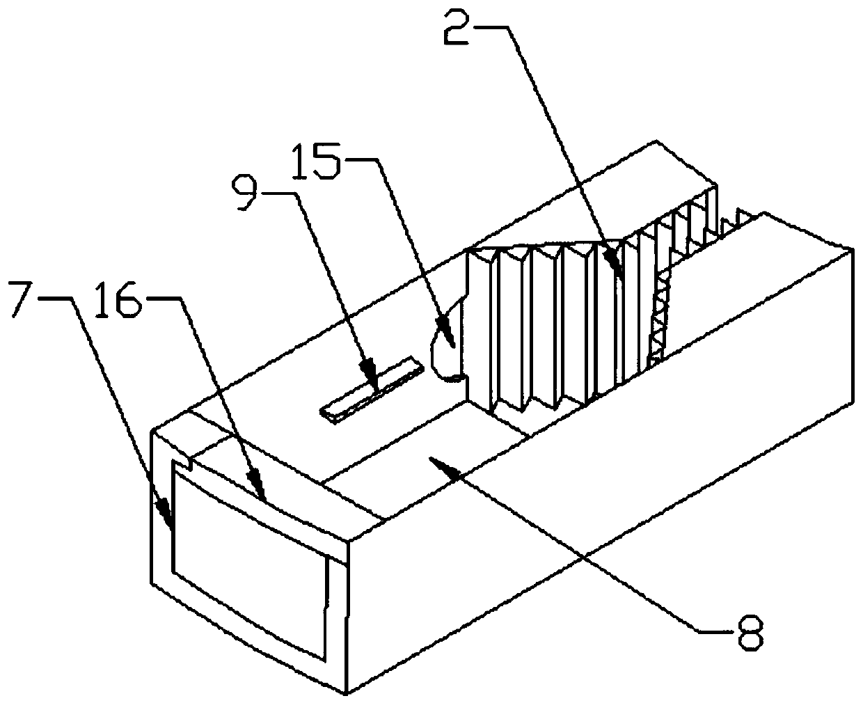 A recycling device for waste electric wires