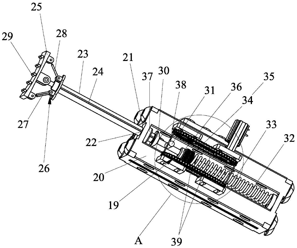 Football launching device for training