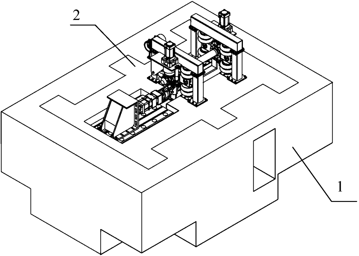 Axlebox bearing and grounding device comprehensive performance test bench