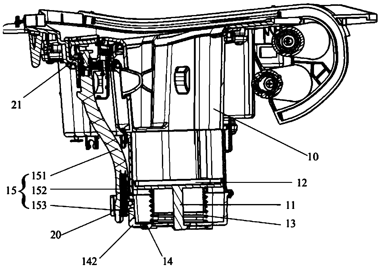 Cup stand capable of ascending and descending