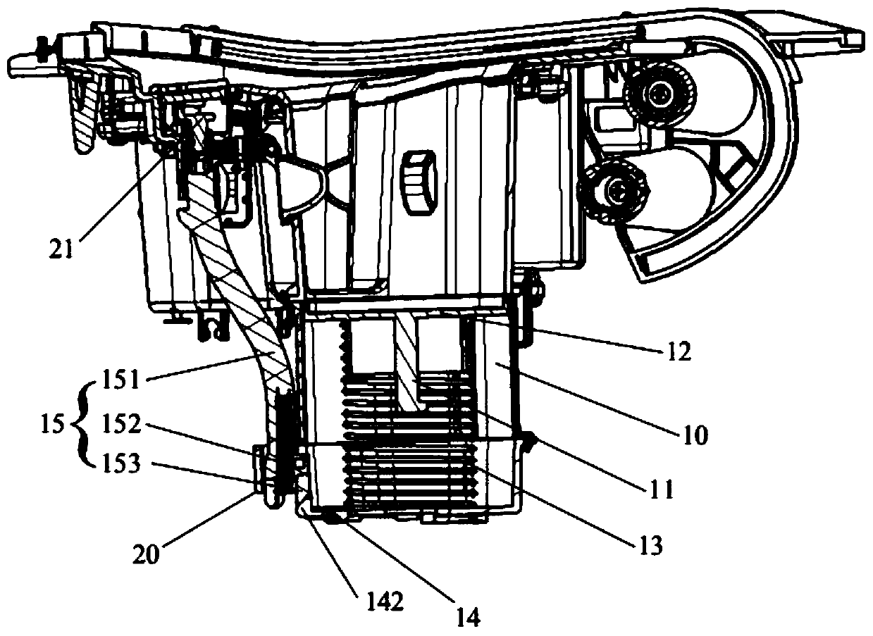 Cup stand capable of ascending and descending