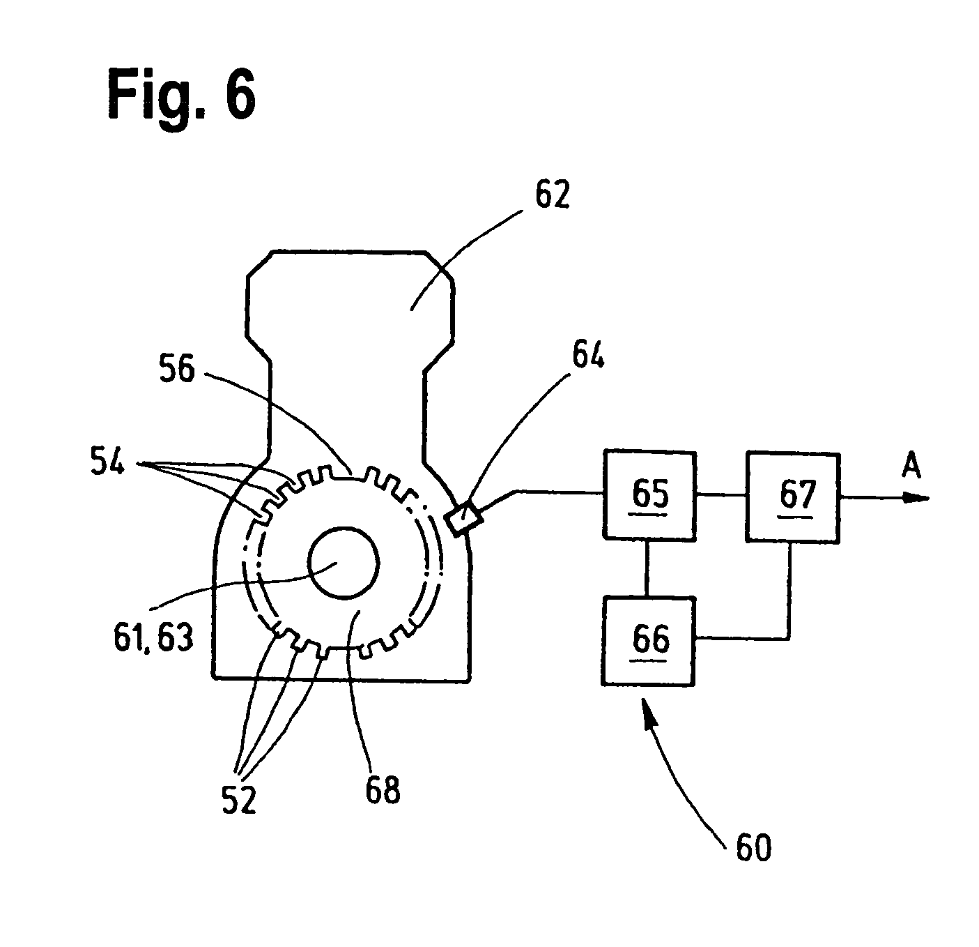 Extrapolation method for the angle-of-rotation position