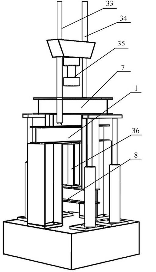 A conversion device that can realize the drop weight tensile impact test