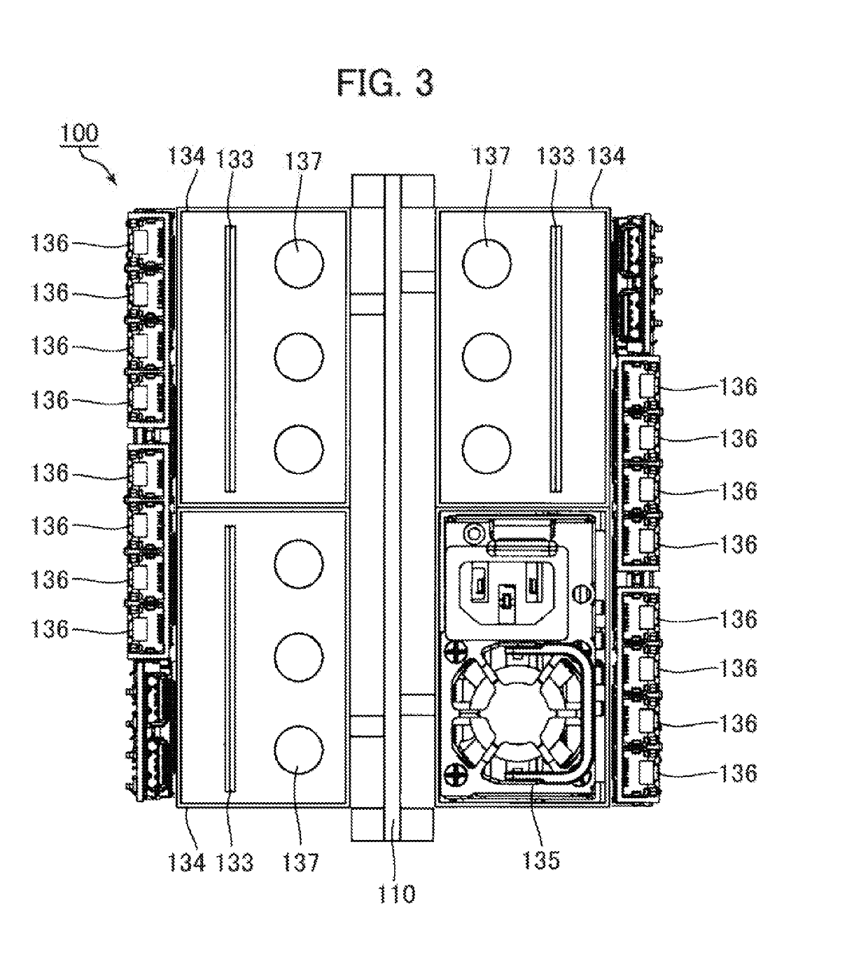 Electronic device for liquid immersion cooling and cooling system using same