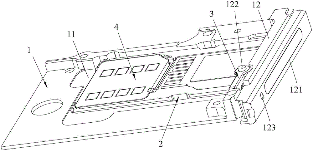 SIM card taking and conveying mechanism