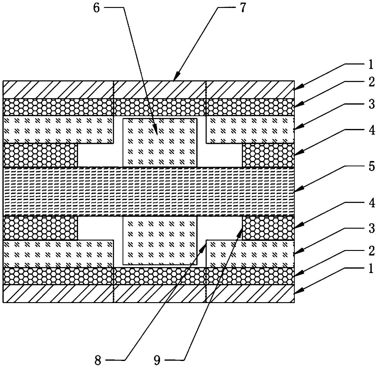 Rigid-flex circuit board opening method