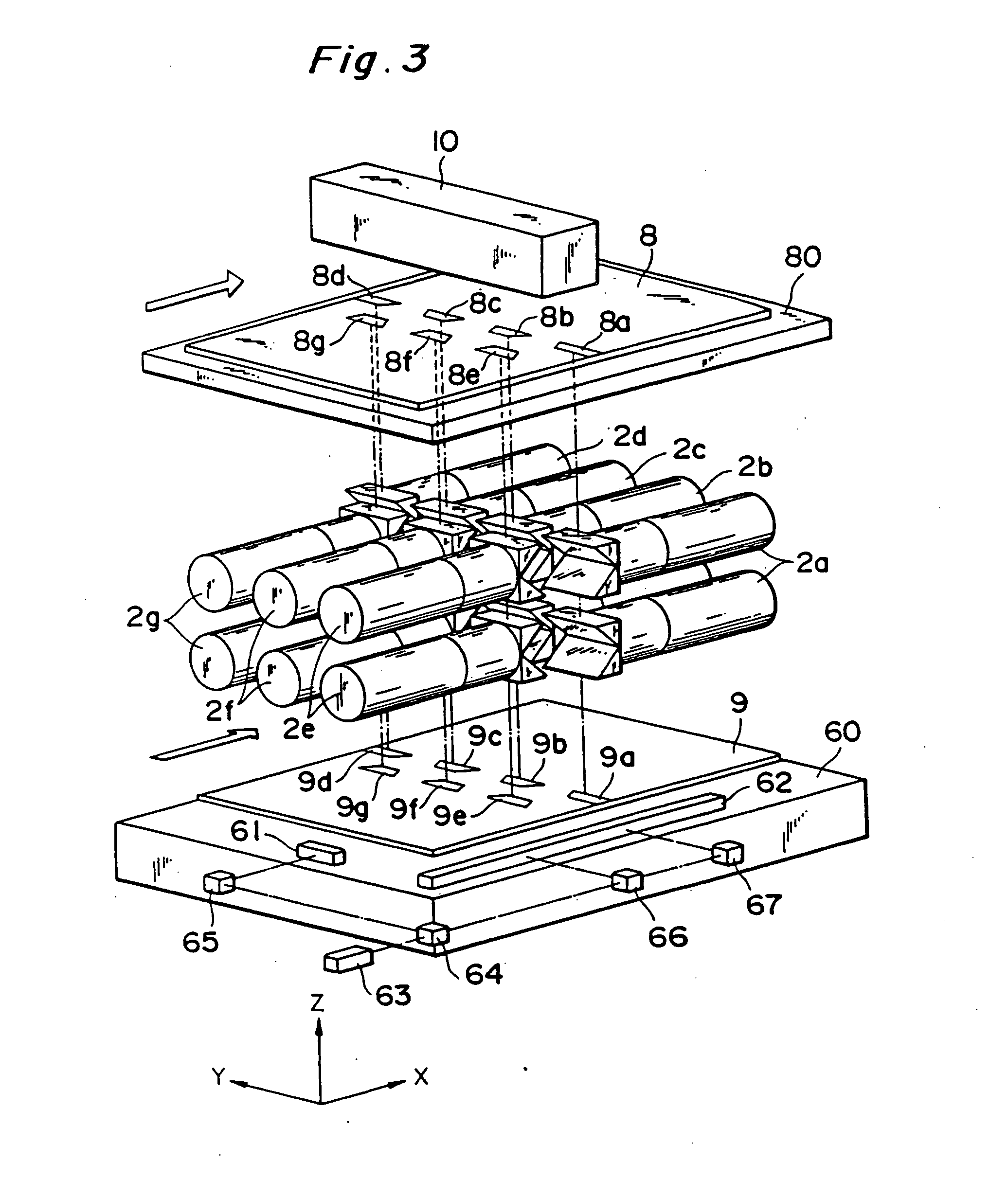 Exposure apparatus, optical projection apparatus and a method for adjusting the optical projection apparatus