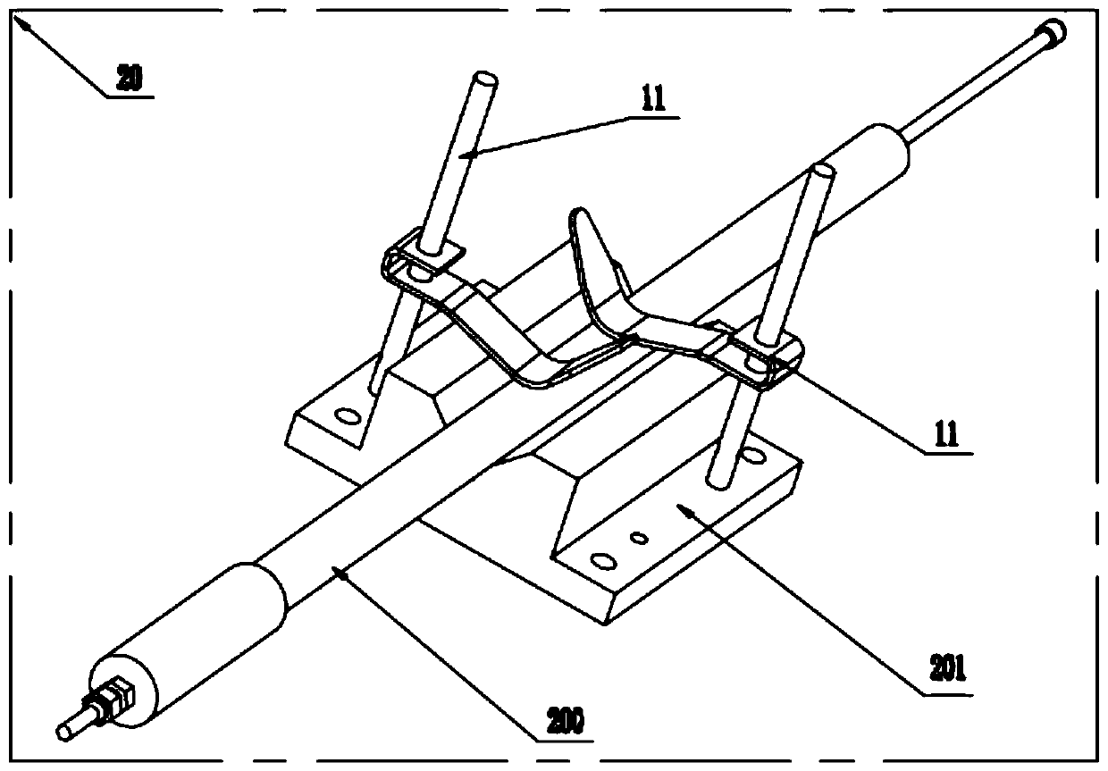 Comprehensive calibration device of linear displacement sensor