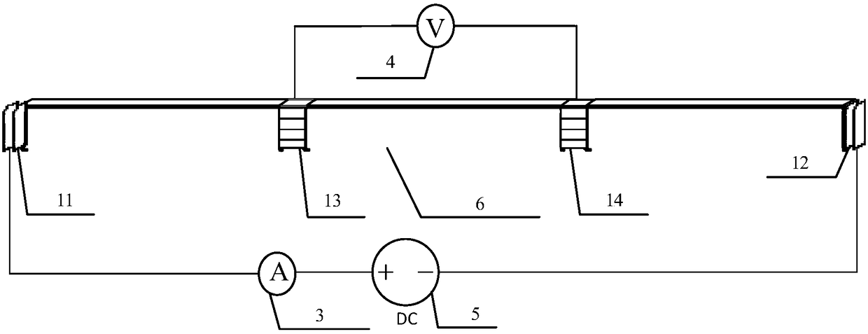 FRP (fiber reinforced plastic) lossless multi-electrode sensing structure for intelligent tensioning and CFRP (carbon fiber reinforced plastic) rib manufacturing method