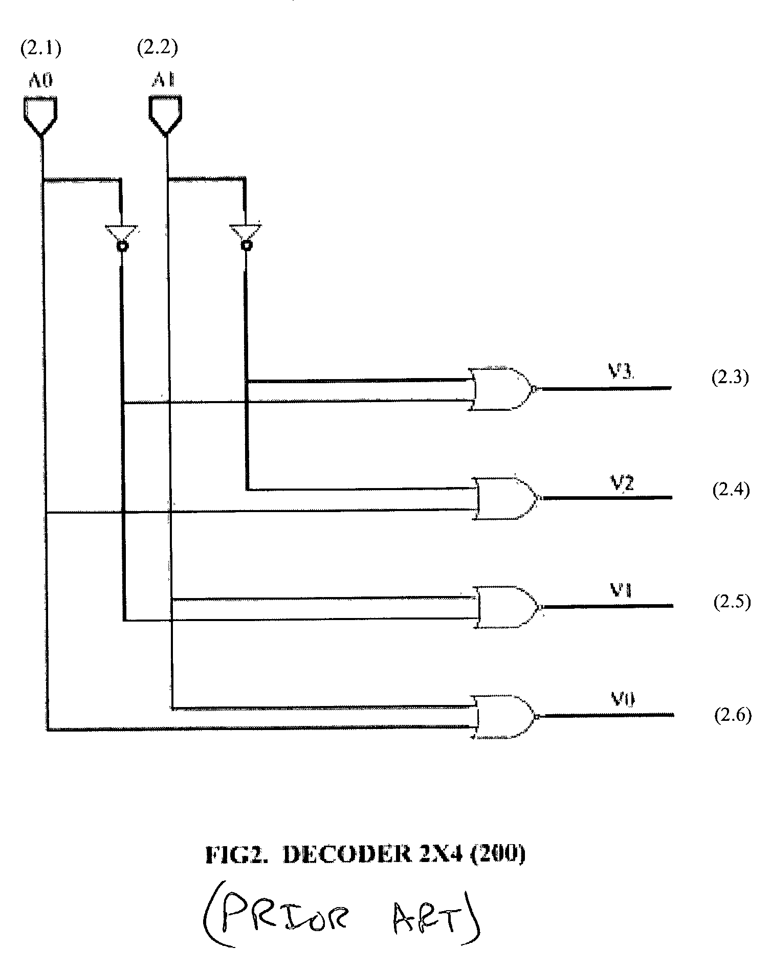 Decoder scheme for making large size decoder