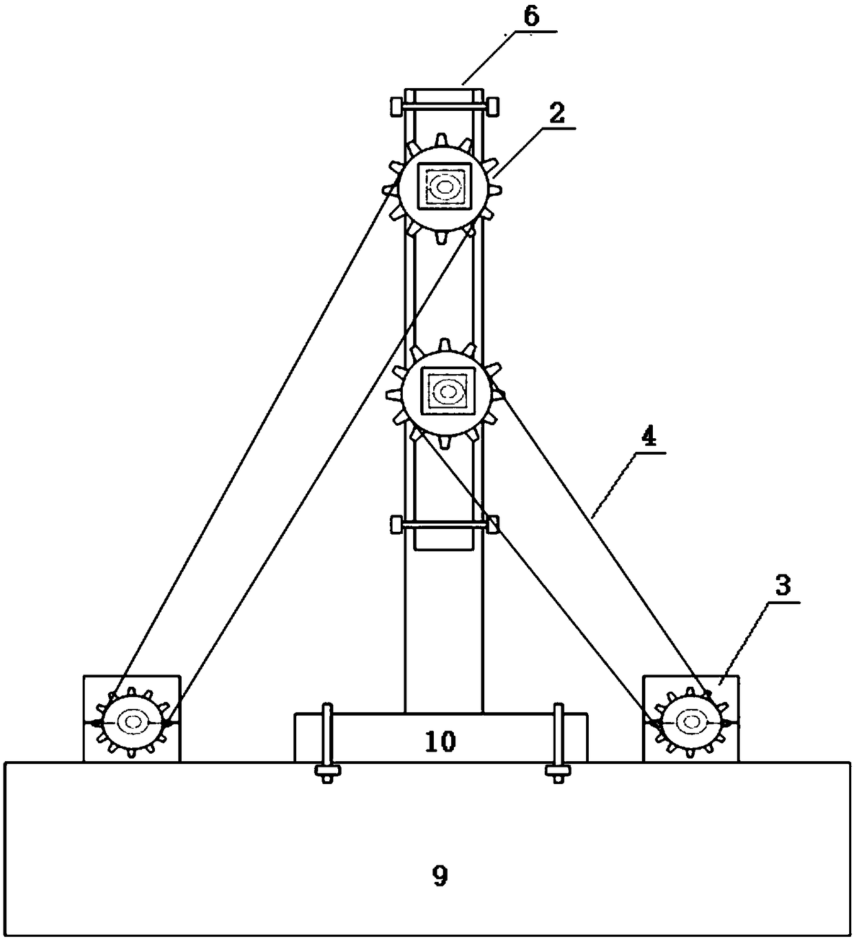 Chain-type manual locking device for blowout preventer and using method thereof