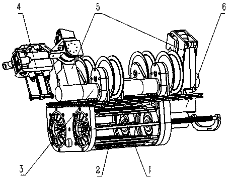 A self-drawing wire coating robot on-line hanging method and coating robot