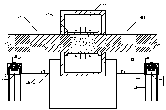 Sound emission test device of rock body in high-enclosure-pressure unloading and operation method thereof