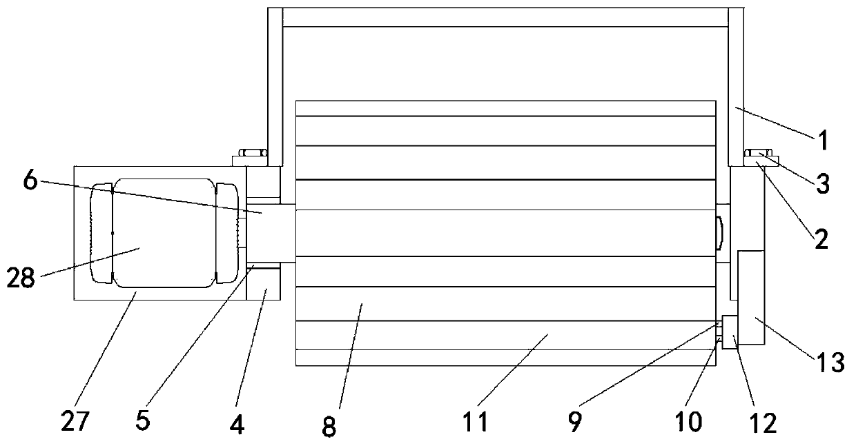 Electronic product waste part recycling device facilitating classified recycling