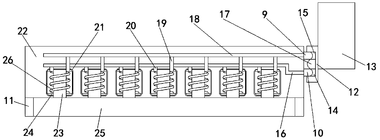 Electronic product waste part recycling device facilitating classified recycling