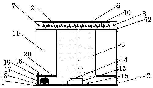 Cable tunnel micro automatic fireproof door