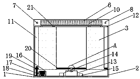 Cable tunnel micro automatic fireproof door