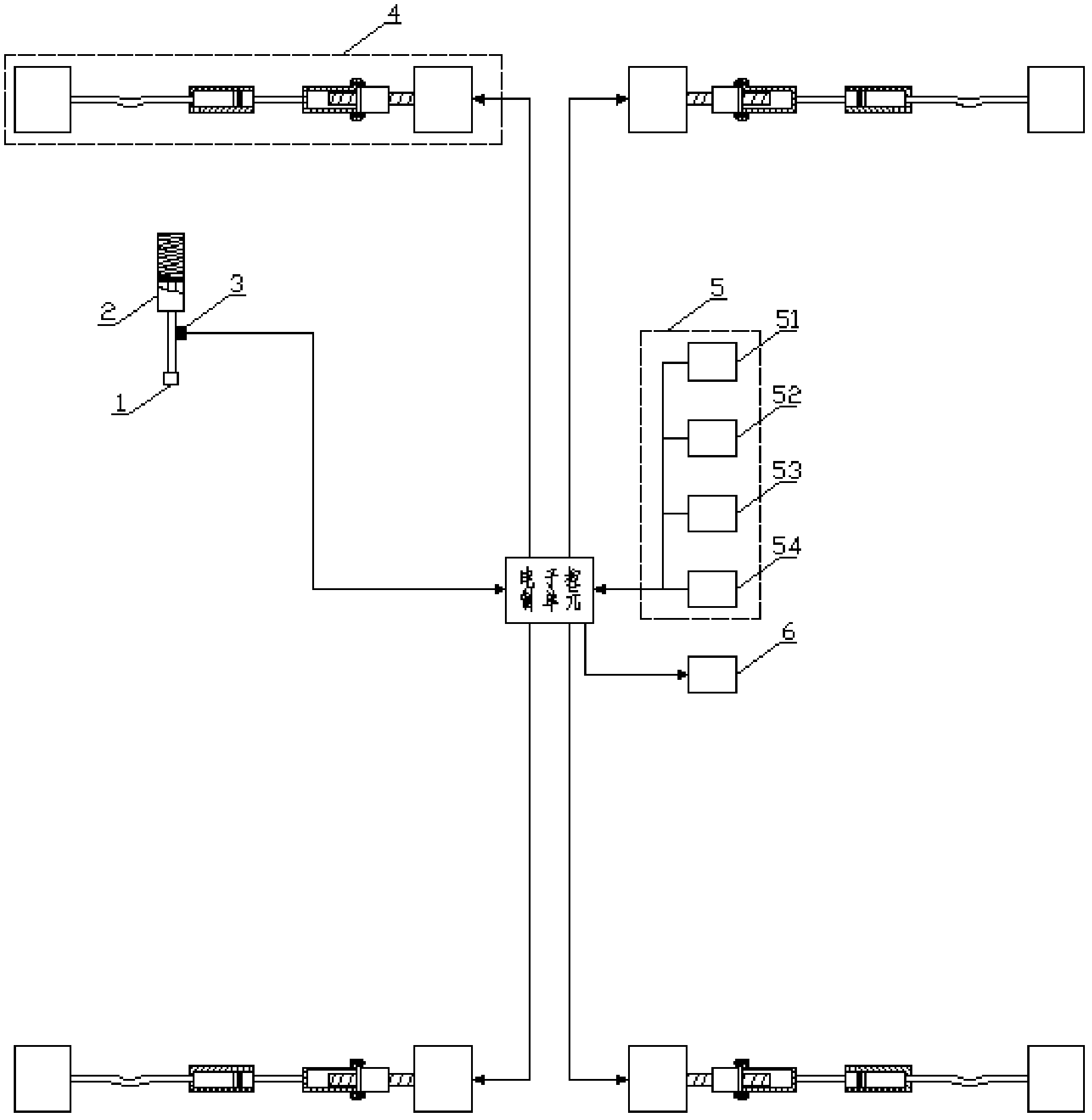 Distributed type electronic hydraulic brake system using isolating valves