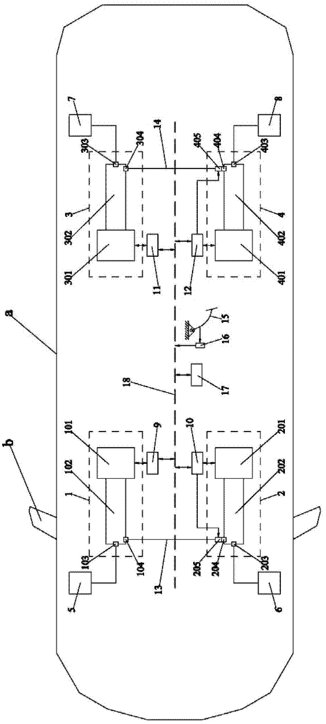 Distributed type electronic hydraulic brake system using isolating valves