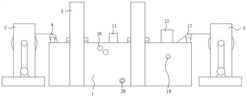 Heat transfer printing process and treatment device for polyester fabric