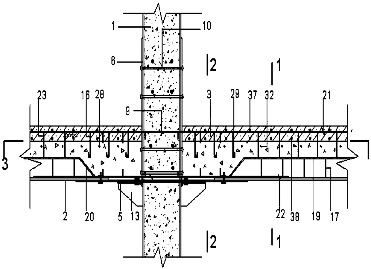 High-assembling-rate steel tube concrete frame structure system and connecting method