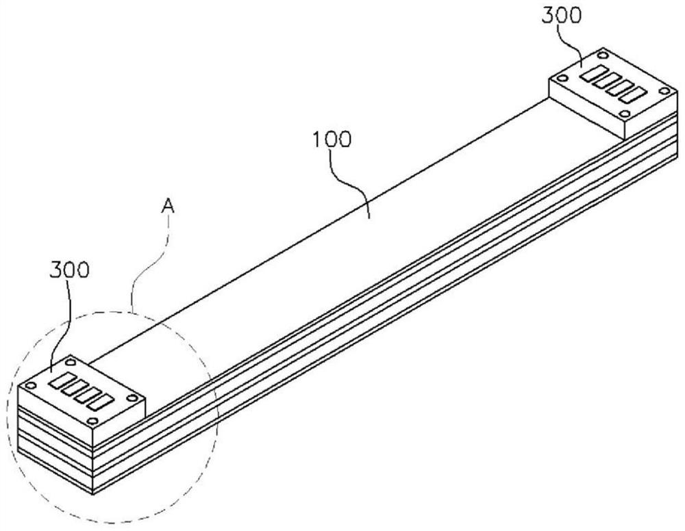 Flexible cable jumper device and method for manufacturing same