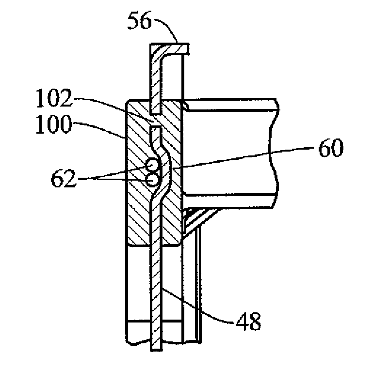 Encapsulated sliding shelf and over-molded frame