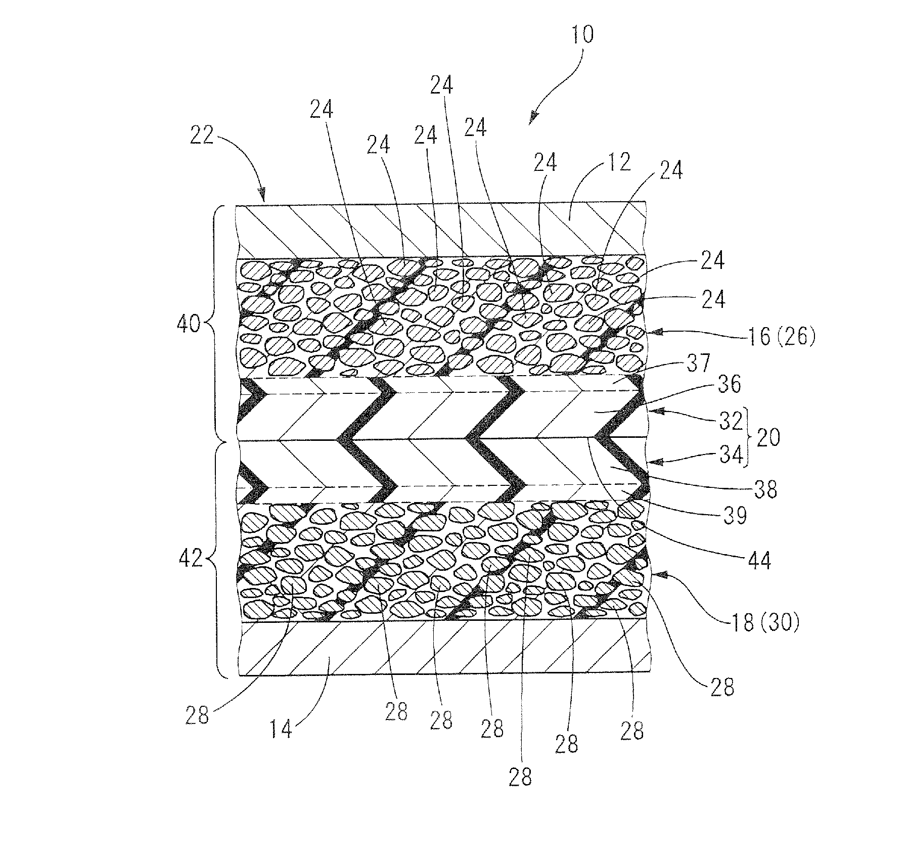 Lithium-ion secondary battery, and method of and apparatus for producing the same