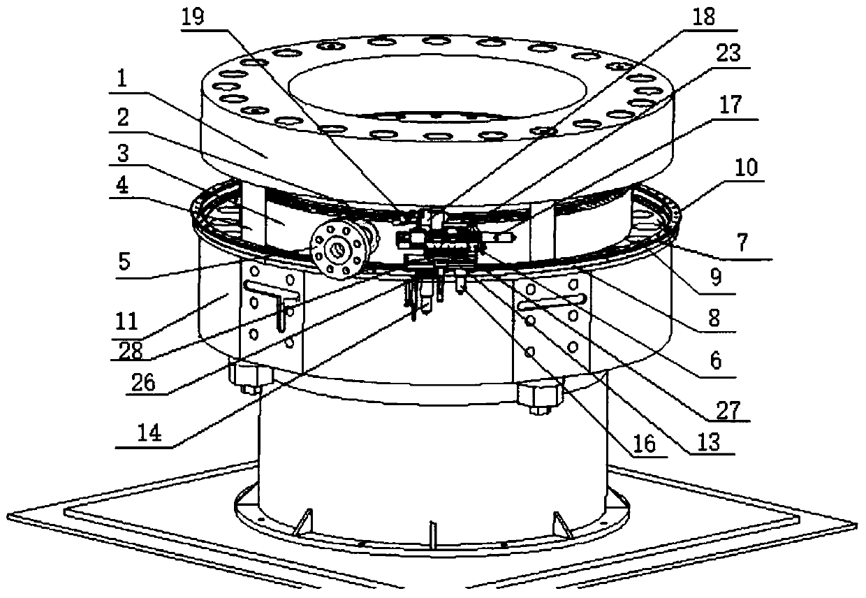 Sealing ring cutting device and cutting method thereof