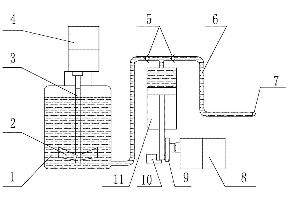 Metallographic phase polishing solution automatic feeding machine